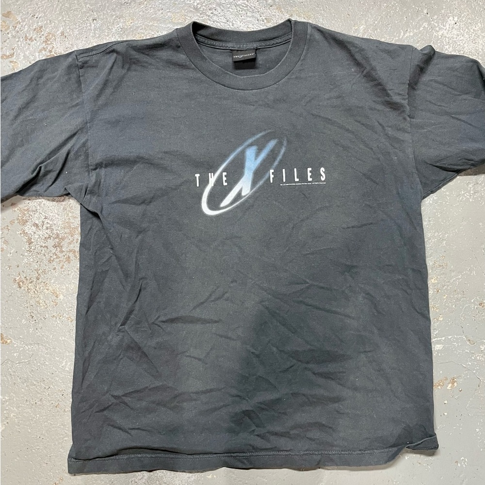 Grey X-Files Fight the Future Movie promo tee - Vintage 1998 - Large fits 22x28